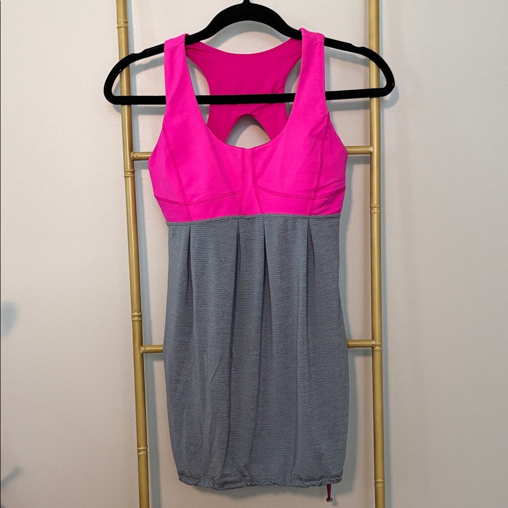 Hot Pink and Gray Active Dress